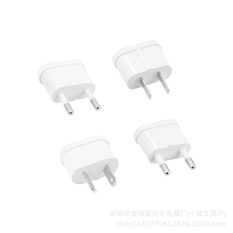 Fuente transfronteriza cobre blanco 4.0 / 4.8mm enchufe de conversión estándar europeo enchufe de conversión estándar americano enchufe de conversión estándar australiano