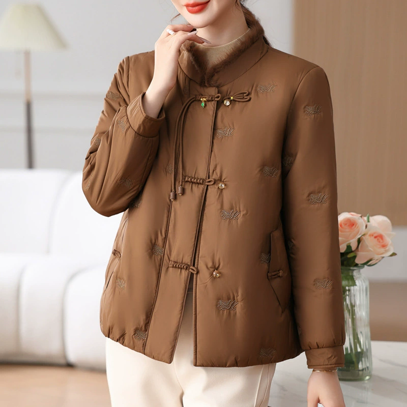 Пуховик Guофэн мама зимний короткий благородный утолщенный хлопок пальто