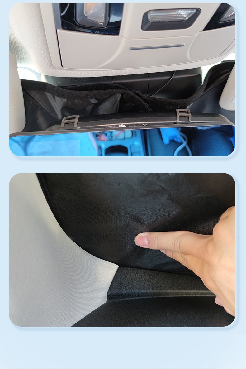 Car front windshield sunshade, silver-coated, thickened, sun protection, heat insulation, foldable and storable car sunshade umbrella