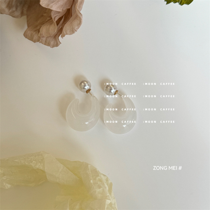 흰색 실버 바늘의 쌍