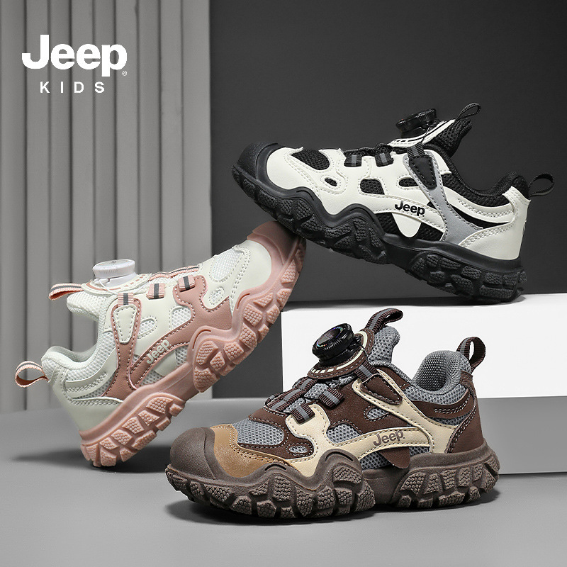 Jeep童鞋男童网鞋2025春秋新款儿童运动鞋舒适女童轻便透气跑步鞋|undefined