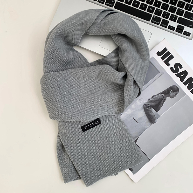 Buñuelo de hombre nuevo invierno puro negro de mediana edad versátil cuello de hombre adolescente buñuelo de estilo británico