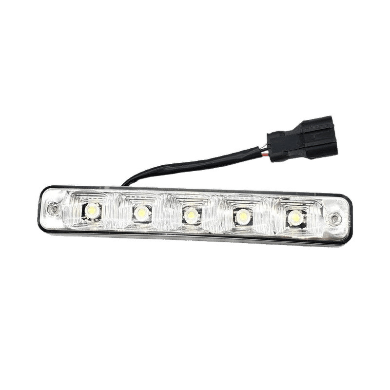 Lámpara diurna LED de automóviles de uso general, lámpara de red impermeable 12V auxiliar, luz blanca, luz de conducción brillante, lámpara de niebla