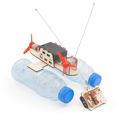 Science and education small production DIY wireless remote control wind boat science experiment for primary and secondary schools SETM educational equipment small handicraft