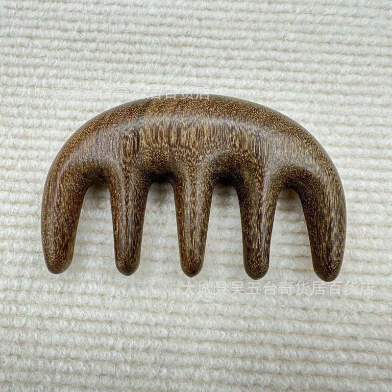 金糸檀木イルカマッサージ櫛海馬木櫛メーカー卸売り経絡櫛スポットは木製マッサージ櫛を厚くする|undefined