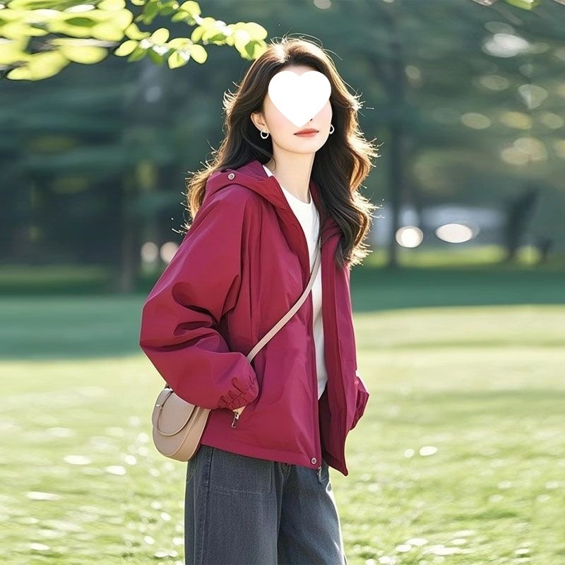 2025年新款冲锋衣女女装秋季休闲冲锋衣大码胖mm超显瘦夹克跨境|undefined