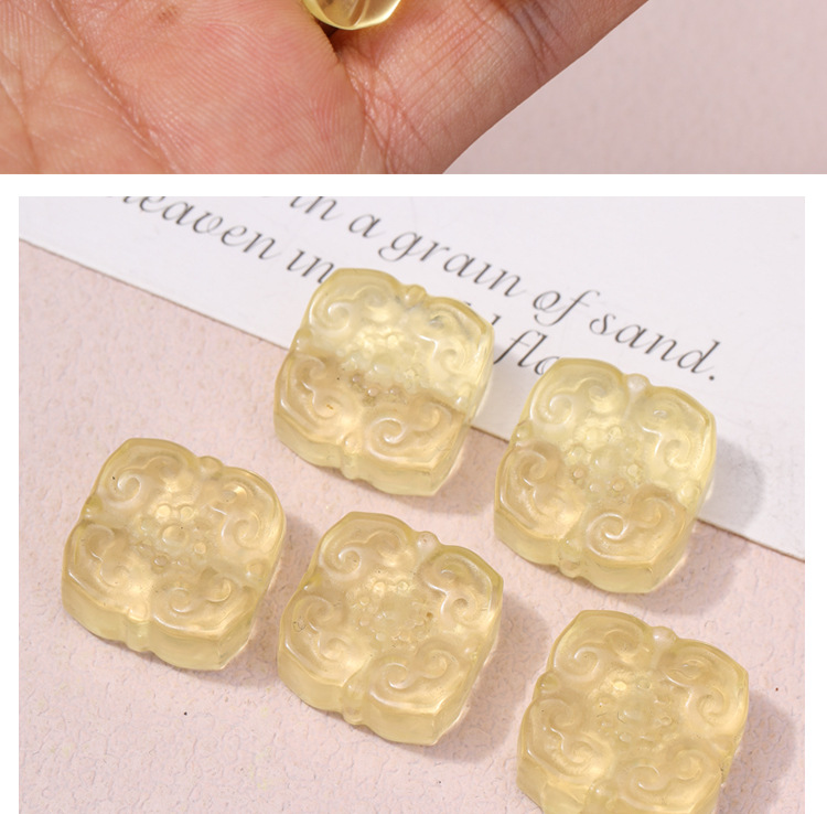Piezoelectric Citrine Moon Love Bead Accessories DIY Bow Bracelet Necklace Bracelet Accessories in stock