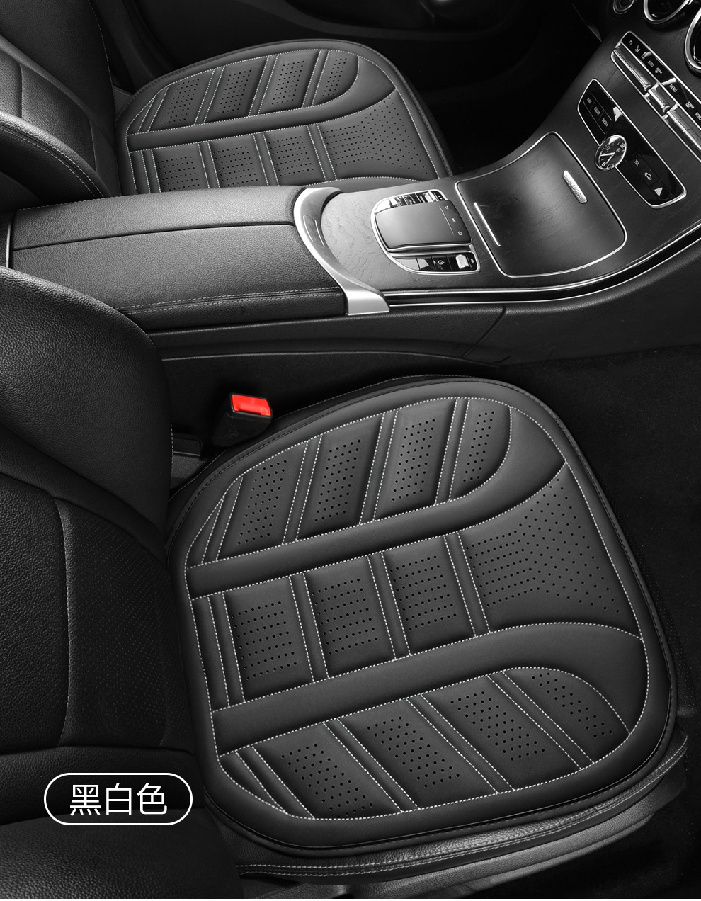 26 Wholesale of all-season car seat cushions for export, featuring perforated leather for breathability, comfort, and a simple, square design