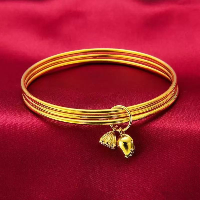 Source Factory Goods Ancient Frosted Bracelet Retro Gold Color Frosted Ring Bracelet Simple Heritage Series Bracelet Source Factory Goods Ancient Frosted Bracelet Retro Gold Color Frosted Ring Bracelet Simple Heritage Series Bracelet