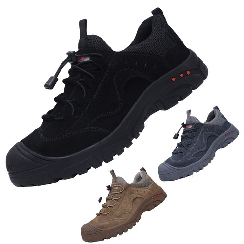 Anti-scalding labor protection shoes for men, anti-smash, anti-puncture, plastic toe, wear-resistant safety shoes, four-season insulated 6kv breathable work shoes
