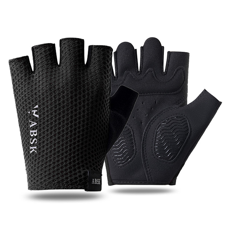 Guantes de Ciclismo de Medio Dedo de Malla Transpirable Antideslizante para Deportes
