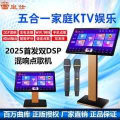 皇仕家庭KTVカラオケマシン 家庭用カラオケ機 音声認識カラオケマシン デュアルマイク付き