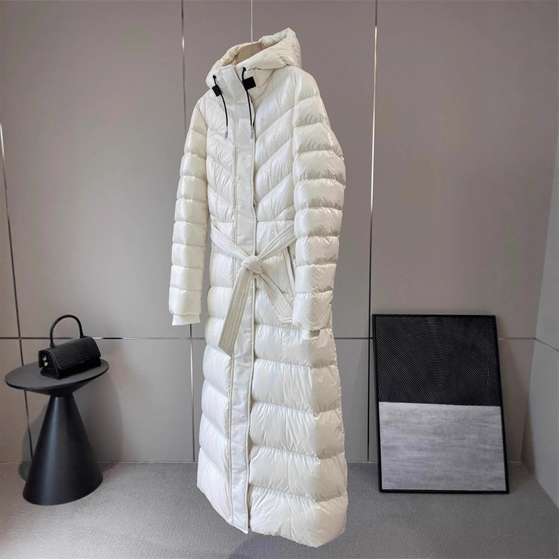 Walking down Jacket! ~Direct~Z! Imported Recycled Nylon Pyrenees Duck down Belt down Jacket