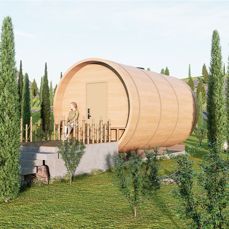 Desarrollado de alto nivel para exteriores casa flotante de madera anticorrosiva casa de madera pequeña casa de celebridades de Internet área escénica casa de madera móvil grado de ocio