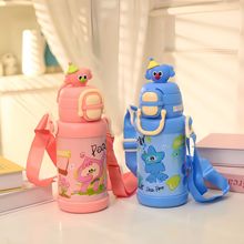 新款创意卡通公仔双层真空保温杯 带防撞杯套316不锈钢保温双饮杯