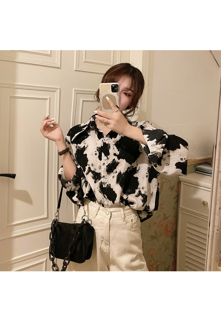 loose long-sleeved shirt Nihaostyles wholesale clothing vendor NSFYF76636