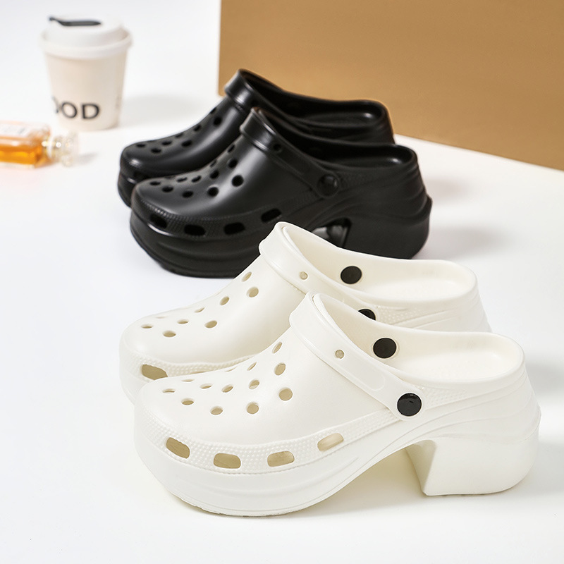 New Style Mermaid Clogs for Women, High-End, High-Heeled Slippers, Thick-Soled Heightening Sandals for Summer Outings New Style Mermaid Clogs for Women, High-End, High-Heeled Slippers, Thick-Soled Heightening Sandals for Summer Outings