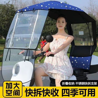 Elektromobil üçün ön şüşə çətiri (günlük): 25-Year-Old Electric Vehicle Awning