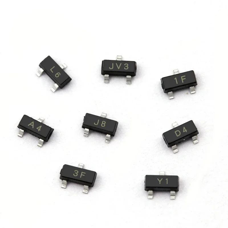 50PCS SS8050 SMD Triode BAS40 BC857B A1045 BAV70 FMMT618TA S