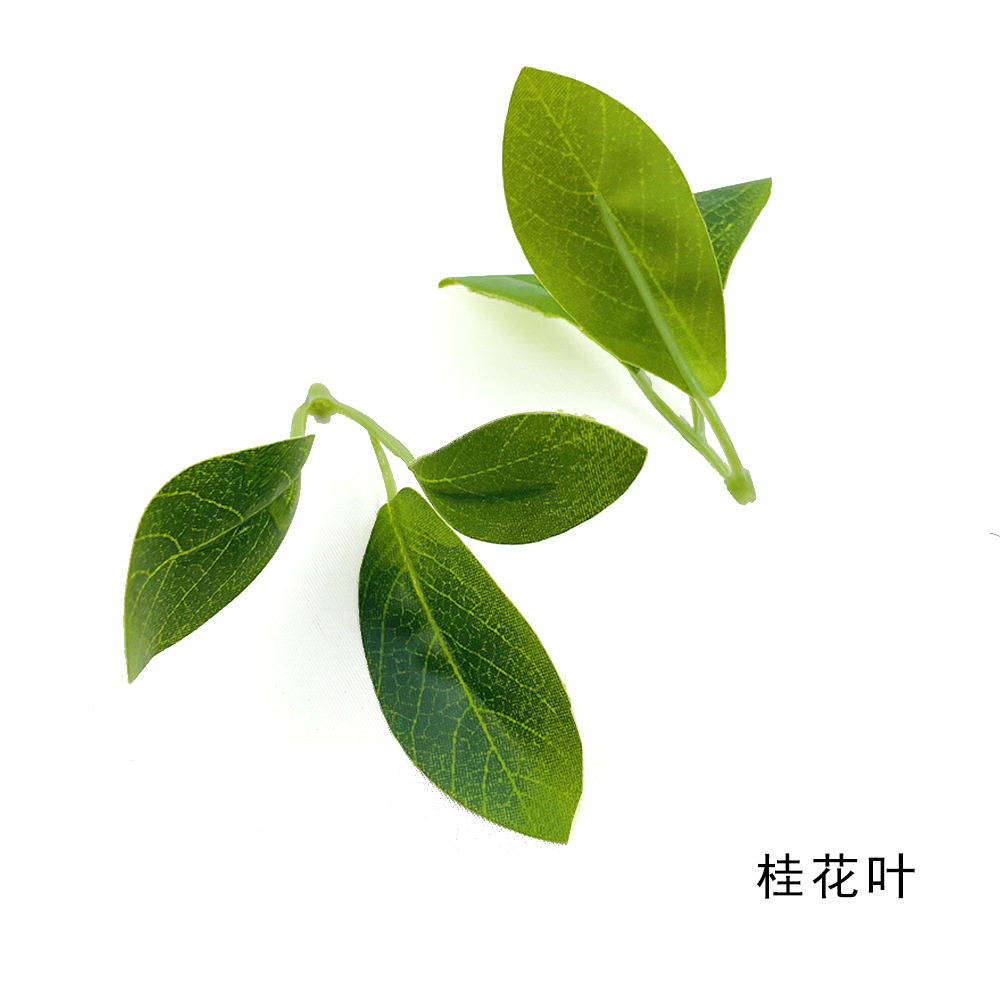 Simulación osmanthus floral cabeza DIY hecha a mano cabeza de flor de pinza tecnología de plantación verde con mano caja de regalo decoración de flores de mil lixiang