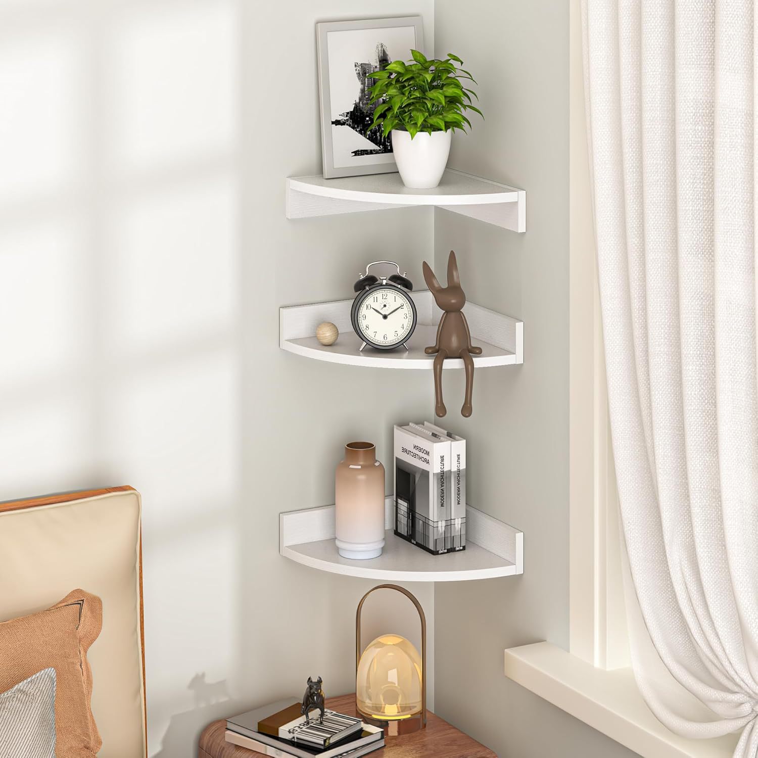 Prateleiras de Canto Madeira F