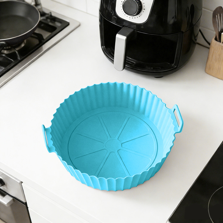 Amazon explosivo aire frito plato de horneado de silicio grado alimenticio resistente a altas temperaturas almohadilla de horneado de aire doméstico
