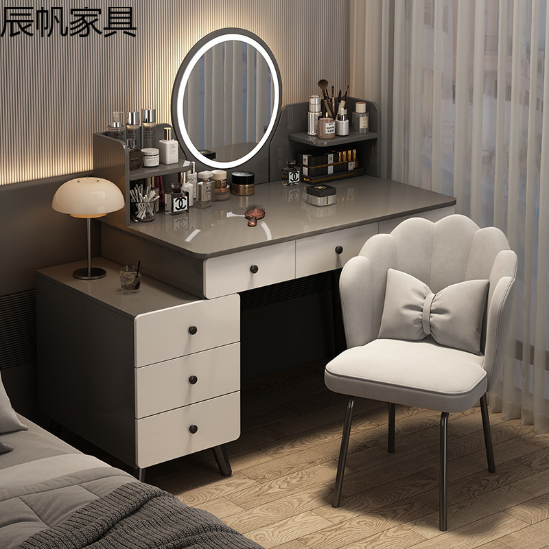 一件起批梳妆台轻奢高级感化妆柜收纳斗柜一体化妆桌梳妆桌写字桌|undefined