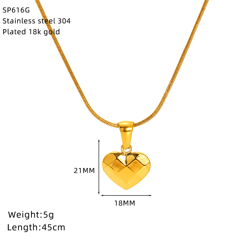 1 Piece Quantity Wholesale Jewelry IG Style Sun Star Moon 304 Stainless Steel 18K Gold Plated Plating Pendant Necklace Snake Chain