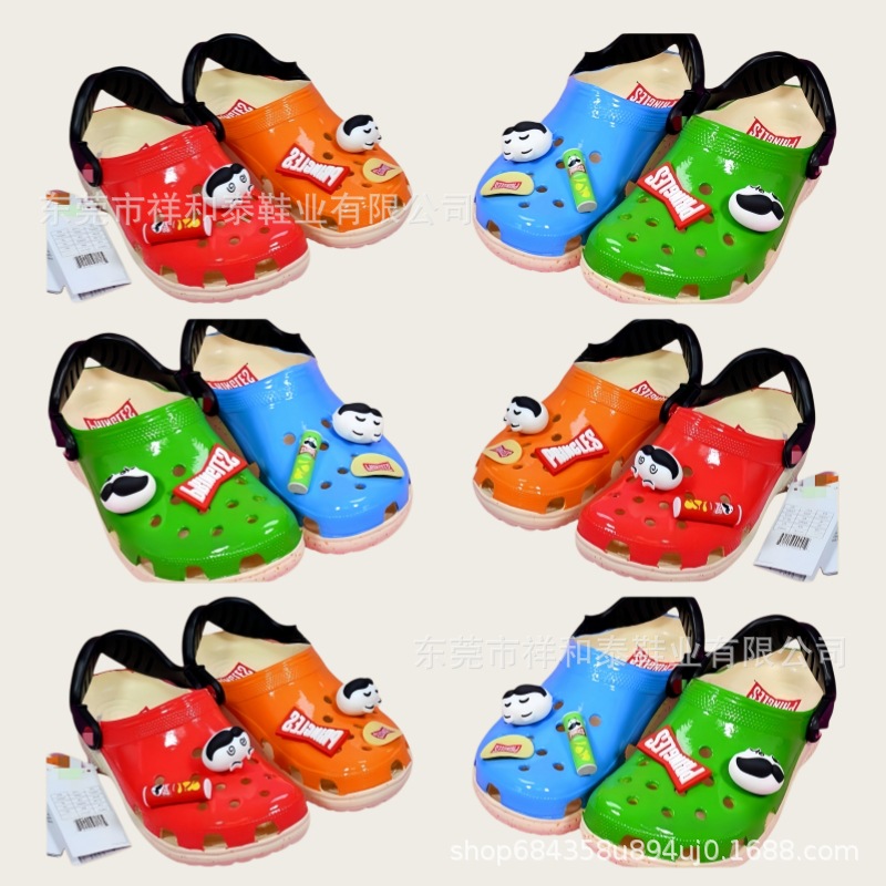 Dongdong zapatos nueva pareja Duck Duck barba papas fritas EVA suave confortable sandalinas de playa antideslizantes al por mayor