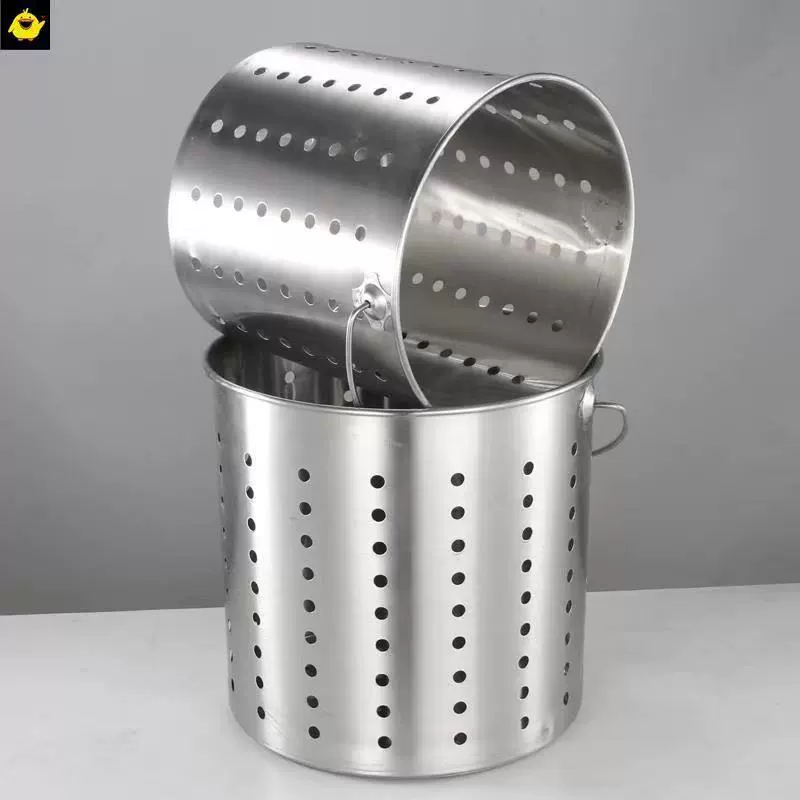 Antibacterial universal bucket stainless steel, handheld drying rack, 30cm