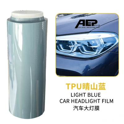 Car headlight protective film, Car Tail Light Film Tpu - tpu-clear-mountain-blue-30cm15m