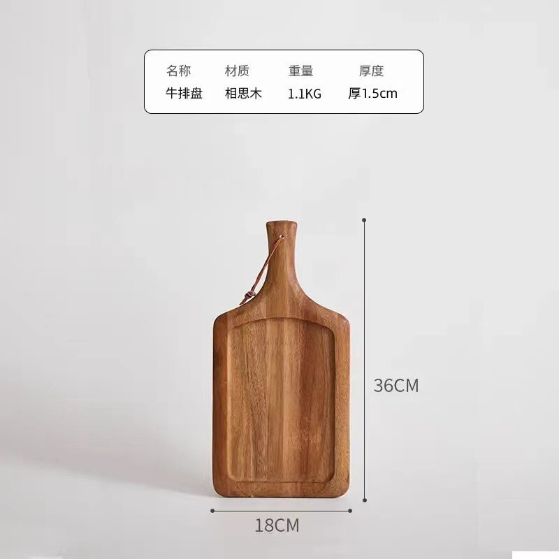 木のステーキの食事皿日本式の木のピザの皿の牛の板の食器の木の皿の木のトレーの洋食は皿を並べます。|undefined