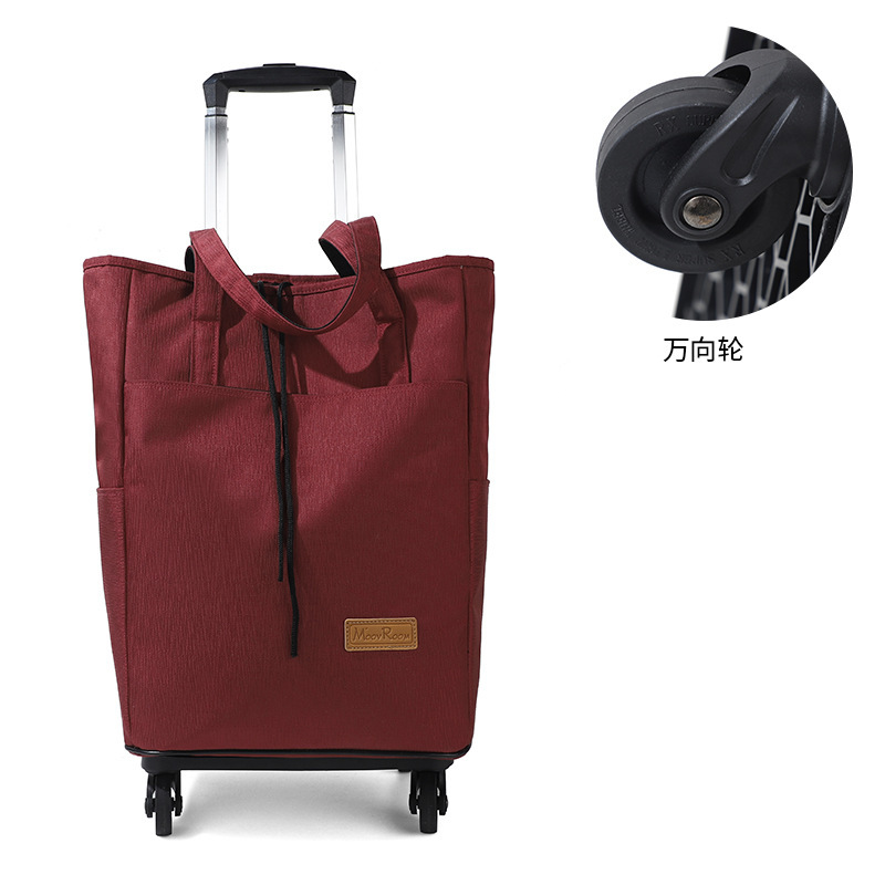 Burgundy aluminum film single wheel universal wheel