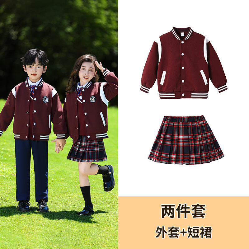 小学生校服夏季短袖幼儿园园服春秋款三件套一年级儿童运动会班服|undefined