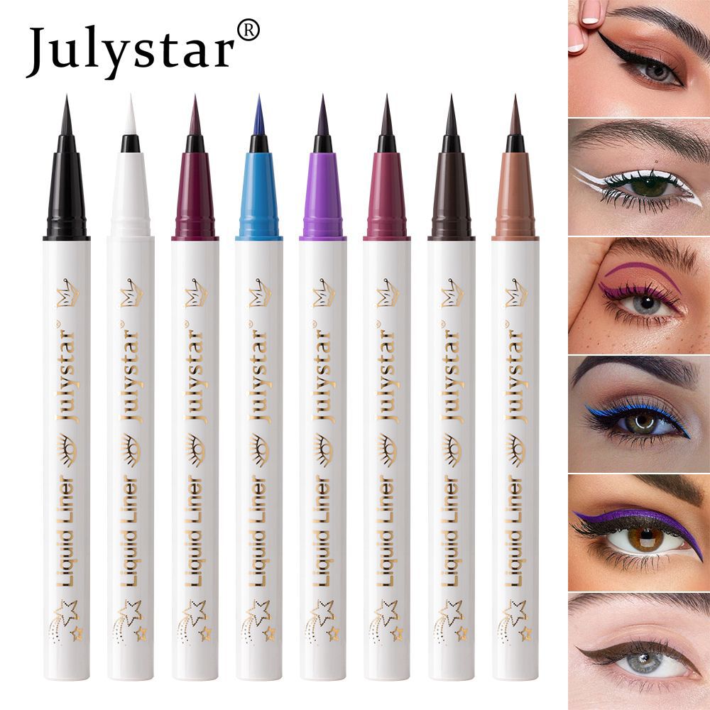 Julystar Non-smudging Long-lasting Waterproof Eyeliner Pen 6-piece set, eye makeup pen wholesale for the under-eye range undefined