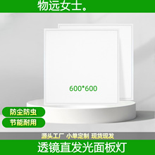 led平板灯600600直发光面板灯办公室方灯格栅灯集成吊顶天花板灯