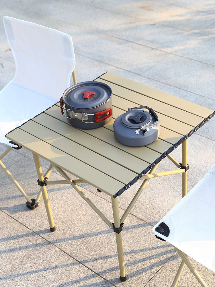 Outdoor Folding Table Portable Dining Table Picnic Camping Table and Chair suit Egg Roll Table Stall Small Square Table Outdoor Table