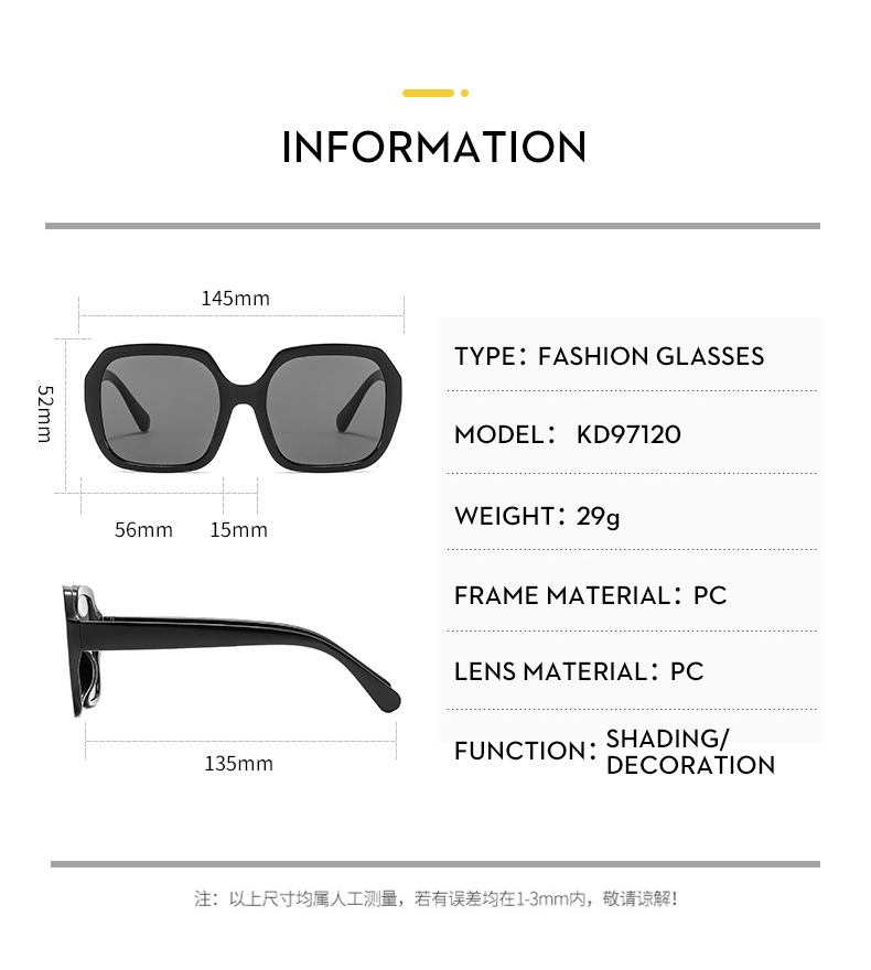 Fashion Color Block Ac Special-shaped Mirror Patchwork Full Frame Women's Sunglasses display picture 5