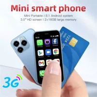 Трансграничный мини-смартфон Soyes XS15 на иностранном языке с поддержкой Android и двух сетей 3G. Приложение Google.