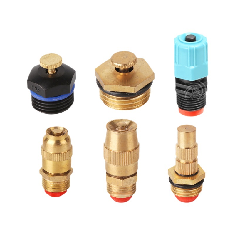 4 / 20 cabezal de pulverización centrífuga de bala ajustable de cobre completo para jardín de riego por pulverización automática de pulverización de atomización de enfriamiento