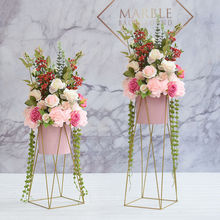 北欧落地仿真花艺摆件套装客厅酒店商场店铺开业交车装饰假花摆设