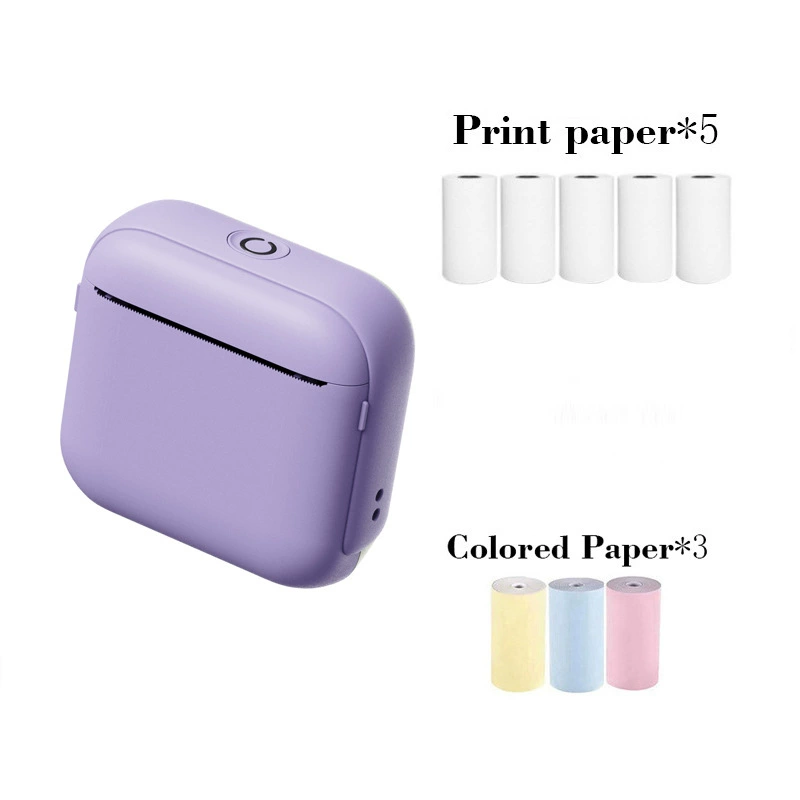 Pocket Printer X6, handheld Bluetooth thermal photo printer, portable 10.7×9×5.5 cm
