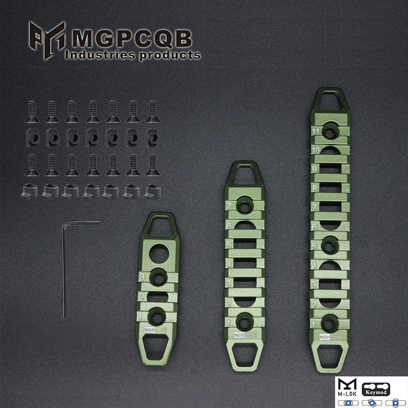 MGPCQB metal 3 / 7 / 11 ranura barra de guía Keymod MLOK Picatinny Rail modelo de juguete