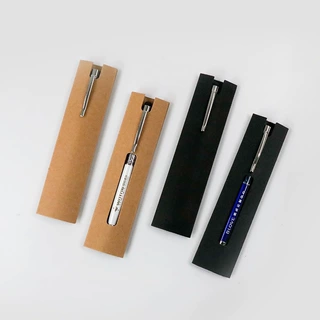 纸卡 环保包装牛皮纸黑色卡纸礼品笔盒可刻字商务公司logo刻字 等