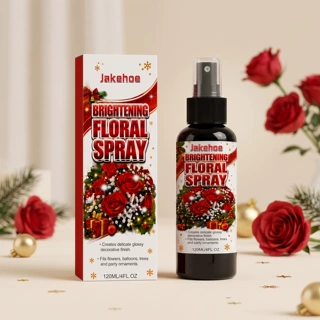JAKEHOE 花朵闪耀喷雾 花朵气球装饰表面质感氛围感光泽闪亮喷雾