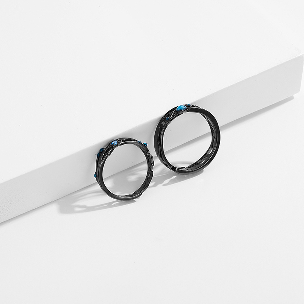 Simple Style Circle Sterling Silver Inlay Zircon Open Ring 1 Piece