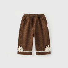 女童裤子秋冬款2025新款洋气宝宝加绒休闲长裤冬装儿童公主直筒裤