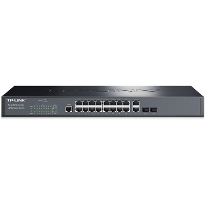 TP-LINK TL-SL5218-Combo三层网管交换机16口百兆SFP光口端口汇聚