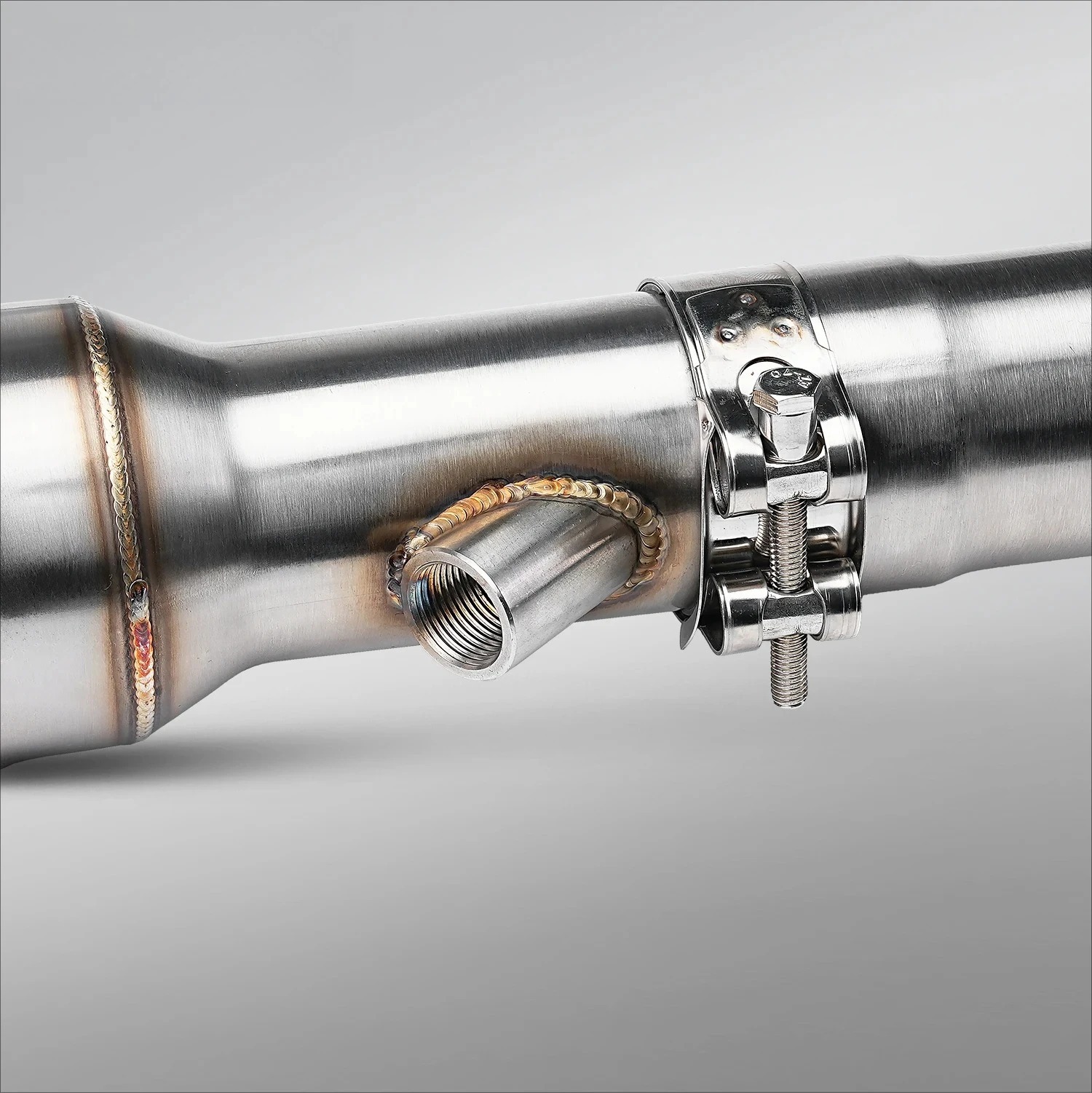 Suitable for Kove 450Rr 23-25 Motorcycle Exhaust Pipe Front Section Stainless Steel Exhaust Connection to Original Factory Port