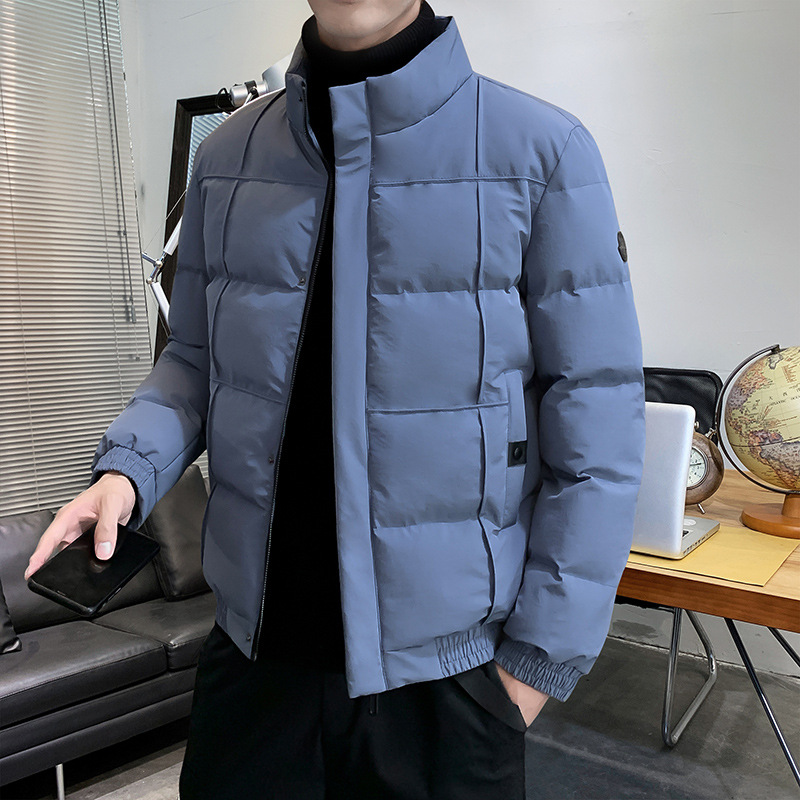 Transfronterizos de plumón hombre otoño invierno chaqueta 2025 nueva moda engrosada de plumón chaqueta de algodón marca de moda